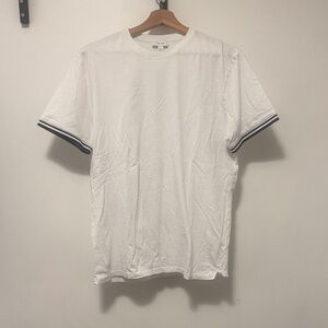 Reiss White T-Shirt with Black Trim